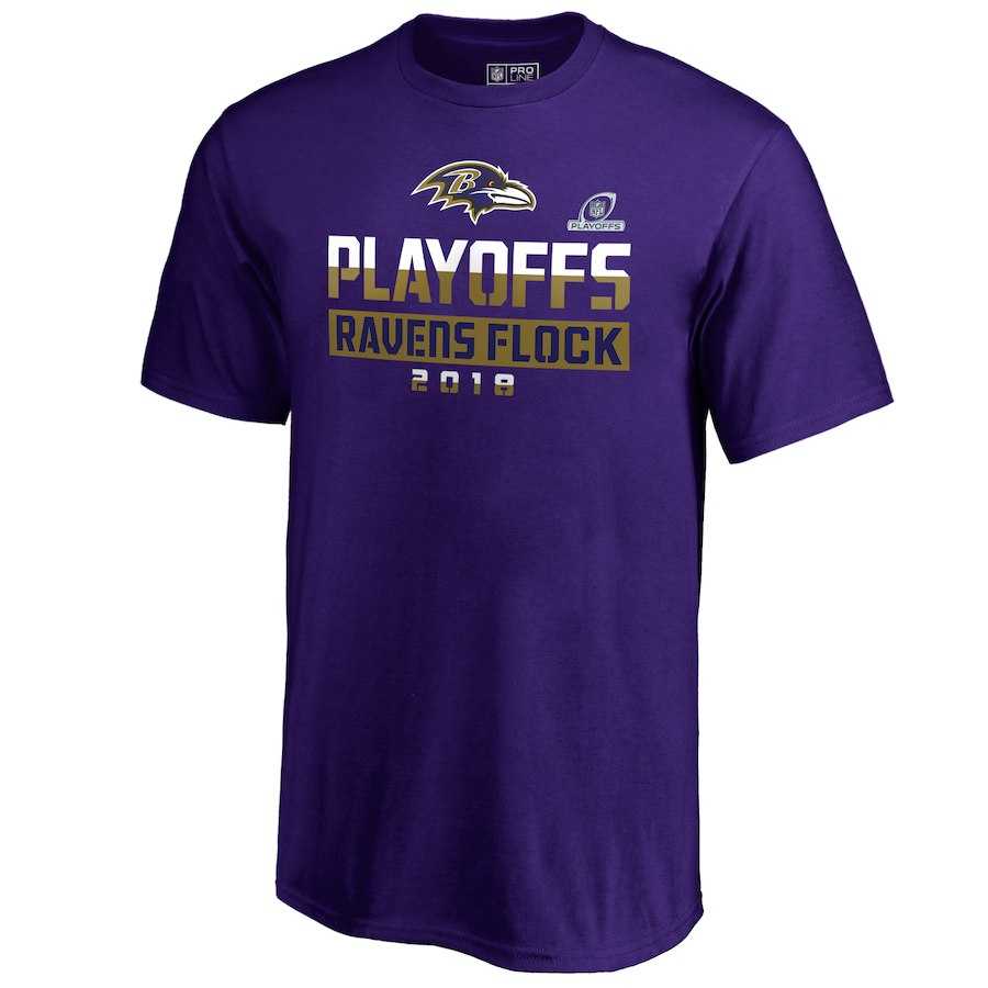 Men's Ravens Purple 2018 NFL Playoffs Ravens Flock T-Shirt,We sell and wholesale Men's Ravens Purple 2018 NFL Playoffs Ravens Flock T-Shirt on line form chian!